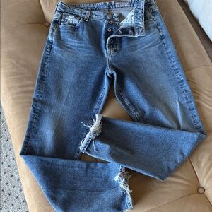 Ag Adriano Goldschmied Light Blue Ankle Jeans